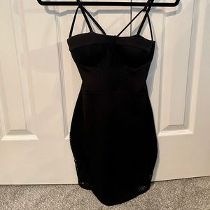 Boohoo Bustier Lace Dress